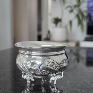 Elegant Silver Decorative Bowl